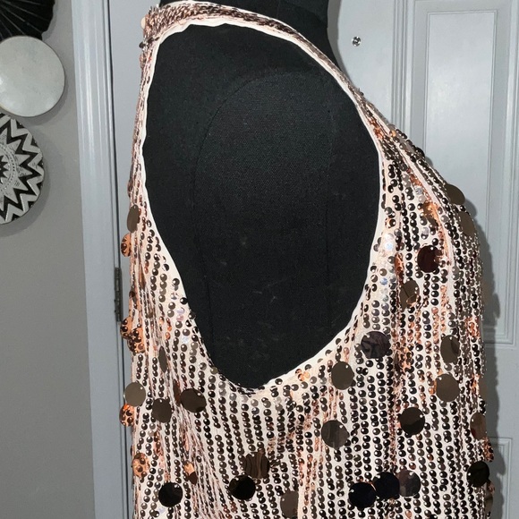 NWOT Grace Karin Gold Sequin Top Size - M - Picture 5 of 12
